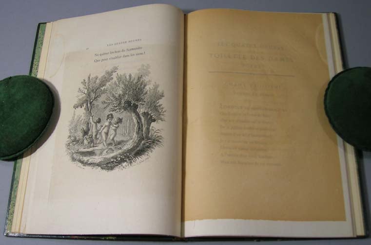 Les Quatre Heures de la Toilette des Dames. Poeme erotique en quatre chants. Illustrated with etchings by T. LeRoy after F. Leclerc. Abbe de Favre.