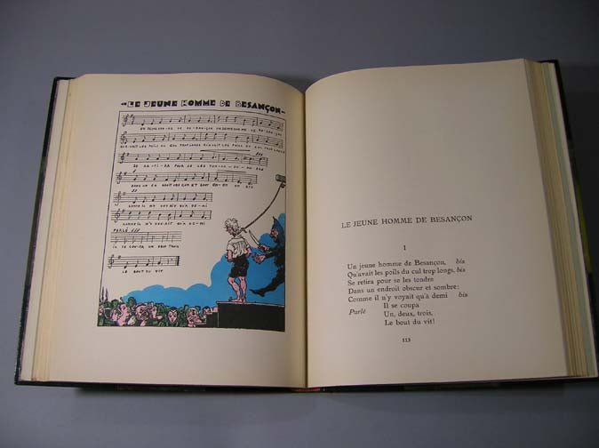 Les Chants du Quartier Latin et de l'Internat avec la musique et 53 illustrations coloriees au pochoir. Music.