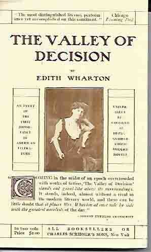 Promotion Broadside for The Valley of Decision. Edith Wharton