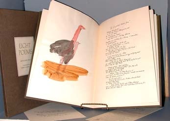 Item #9936 Eight Poems. With Drawings by Robert Andrew Parker Hand-colored by the Artist....